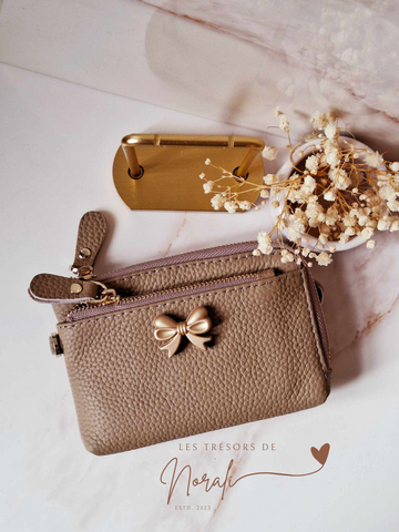 Portefeuille BOWTIQUE - Abricot