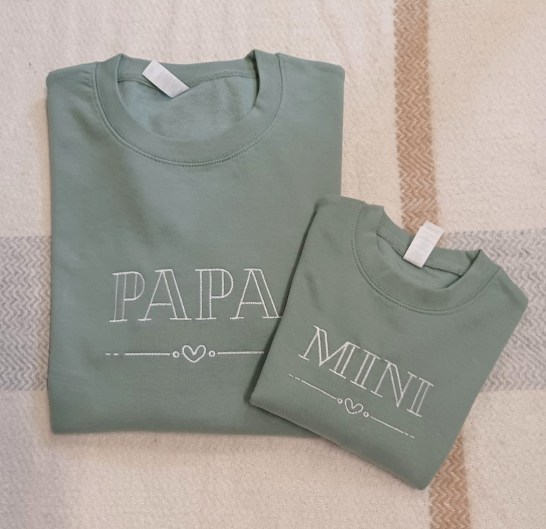 Sweater Hartje Mini Groen