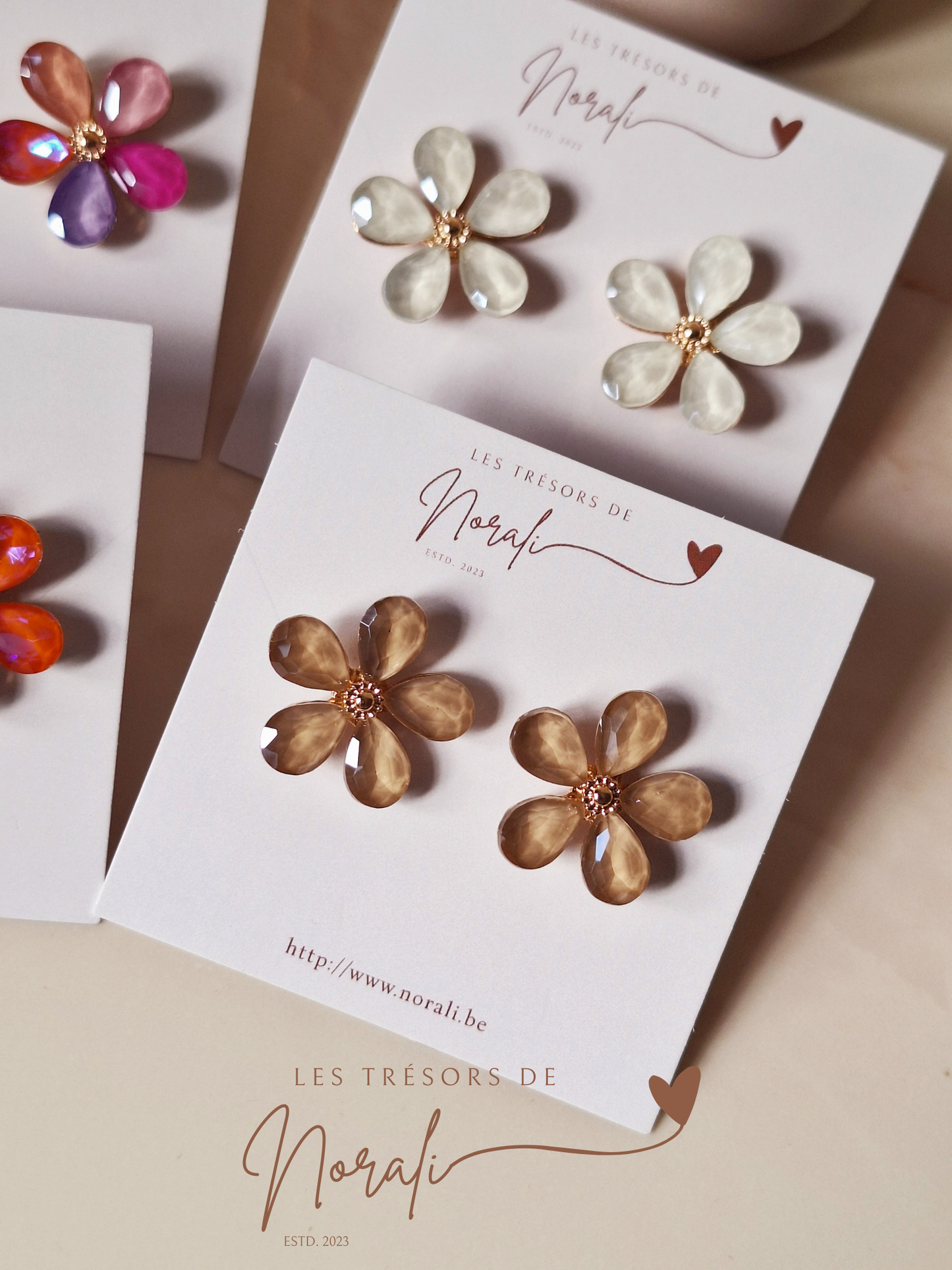 Oorbel Flower L (#Colors)