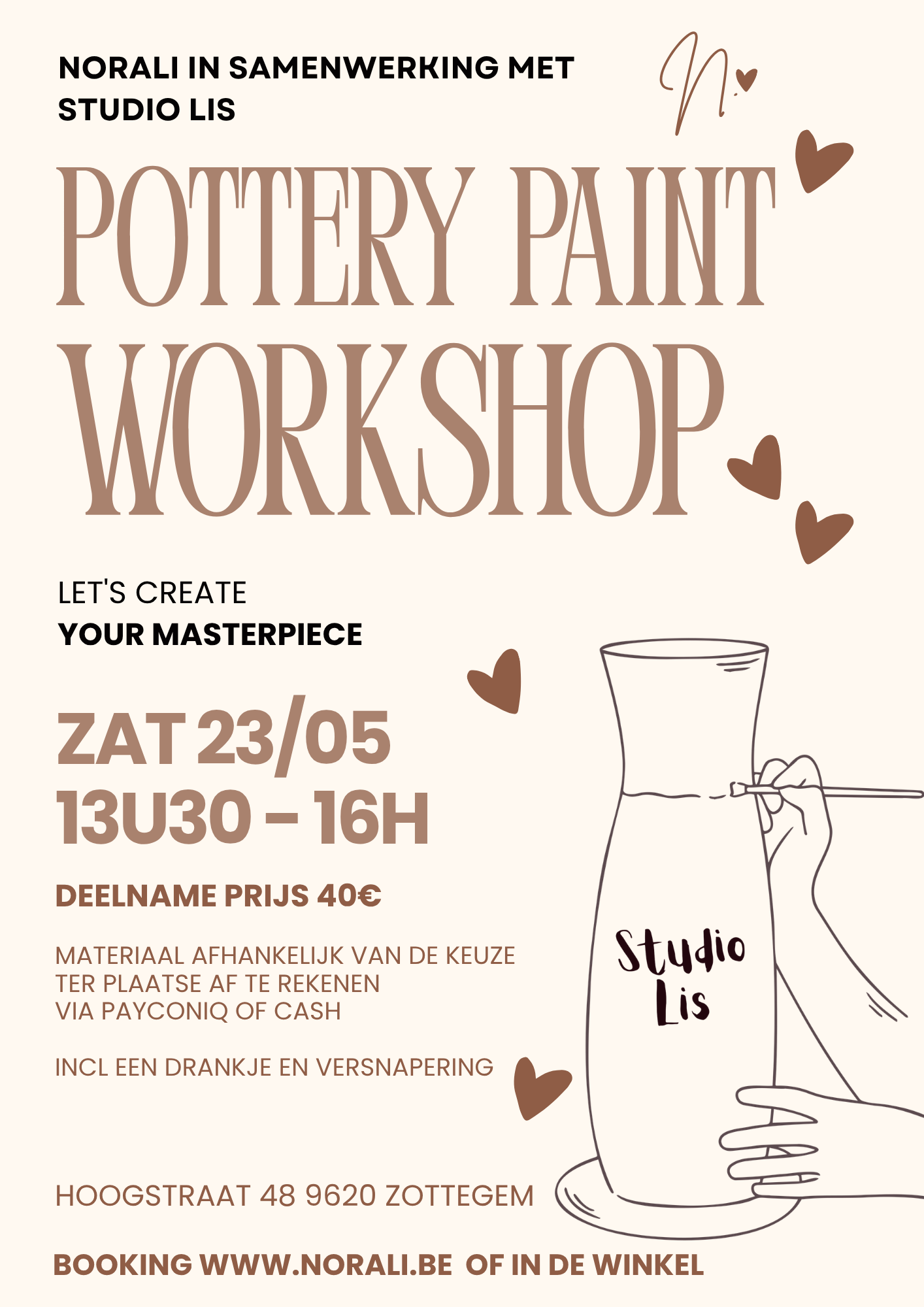 Workshop Pottery Painting 23/05