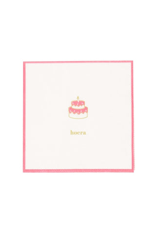 Hoera taart servietten