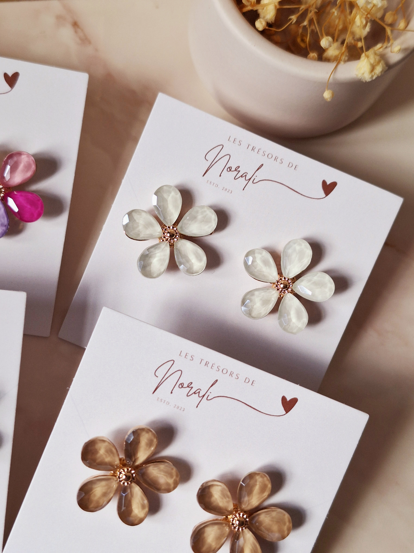 Oorbel Flower L (#Colors)