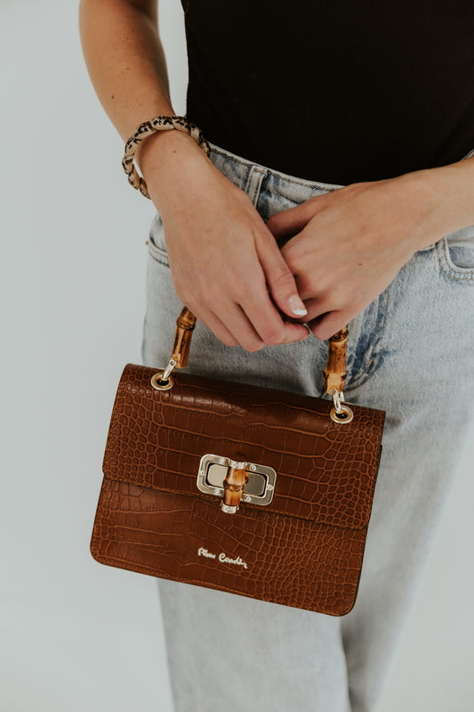Bamboo Handle Bag Cocco (#colors)