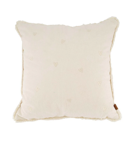 Kussen velvet hartjes