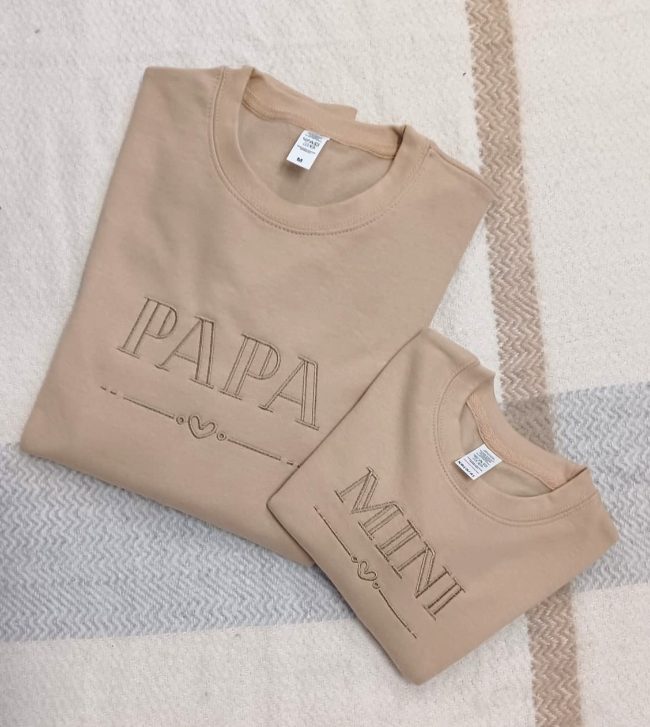 Sweater Hartje Papa Sand