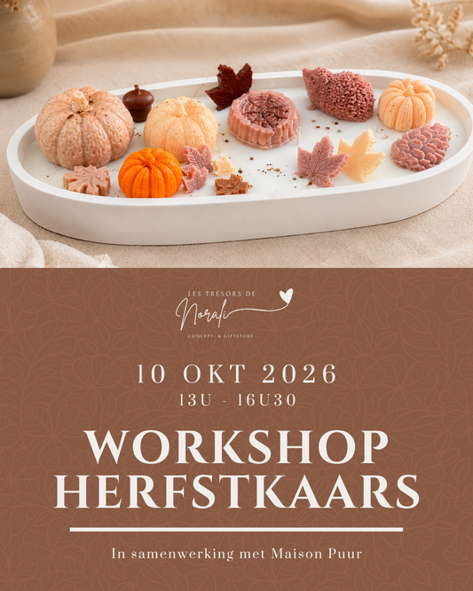 Workshop Herfstkaars - Maison Puur - 10 oktober 2026 13u - 16u30